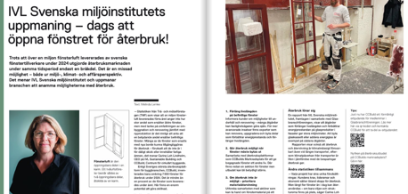 Få fönster återbrukas – men potentialen är stor
